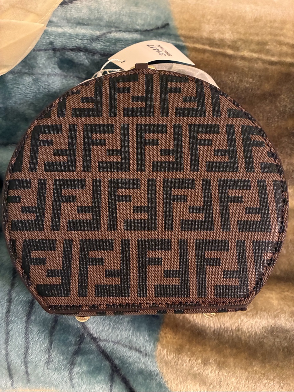 Vintage FF Monogram Zucca Round Bag